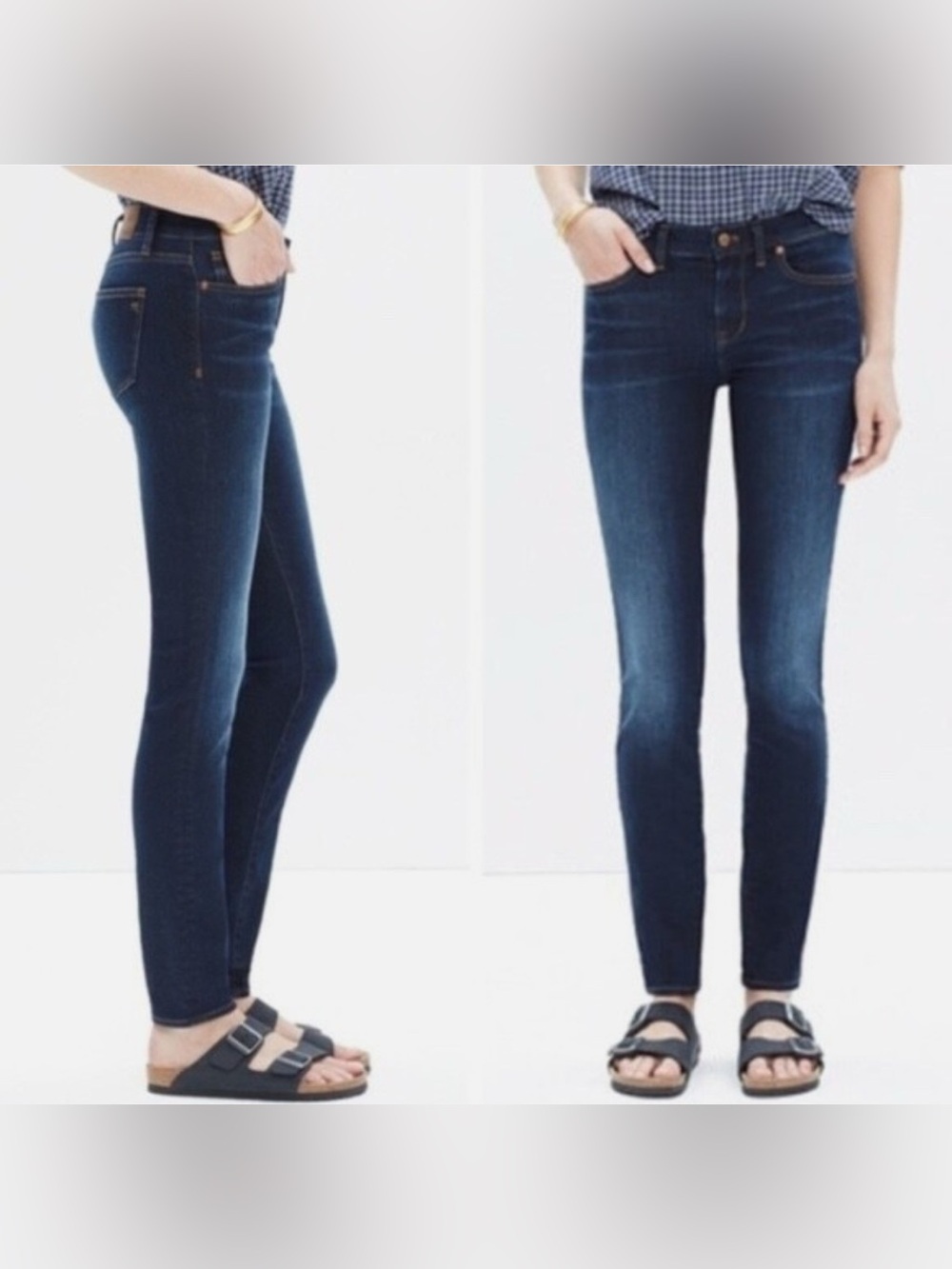 Madewell Skinny Skinny Ankle Jeans in Dark Denim Wash